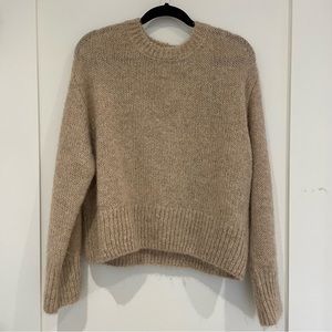 Wool Alpaca Blend Knit Sweater